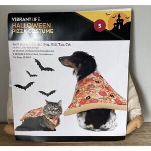 Vibrant Life Halloween Dog Costume and Cat Costume: Pizza, Size Small
